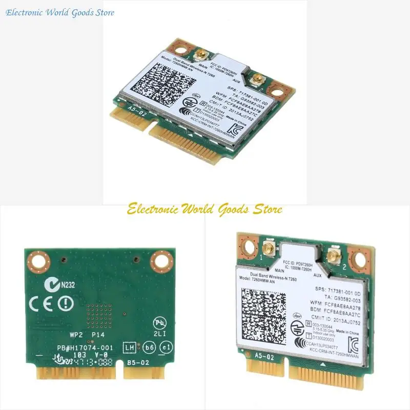 A3PD 7260 7260HMW 2,4/5 ГГц беспроводная связь 802.11a/b/g/n Bt Half Mini PCI-E Wi-Fi Card
