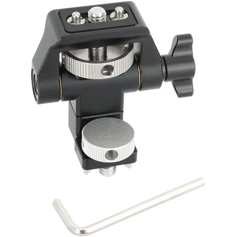 LXYB18B Adjustable Camera Monitor Bracket, 360° Rotation And 180° Tilt Anti-Twist Mounting System For 5