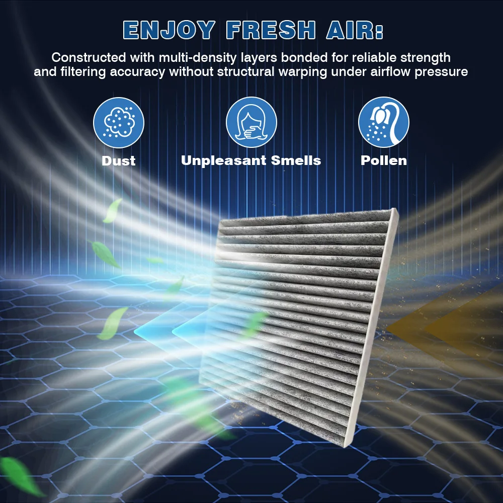 

Car Cabin Pollen Carbon Air Filter For Dodge Dart Pontiac Vibe Toyota Tacoma 87139-YZZ09, 87139YZZ09, 88508-01010, 88508-04010