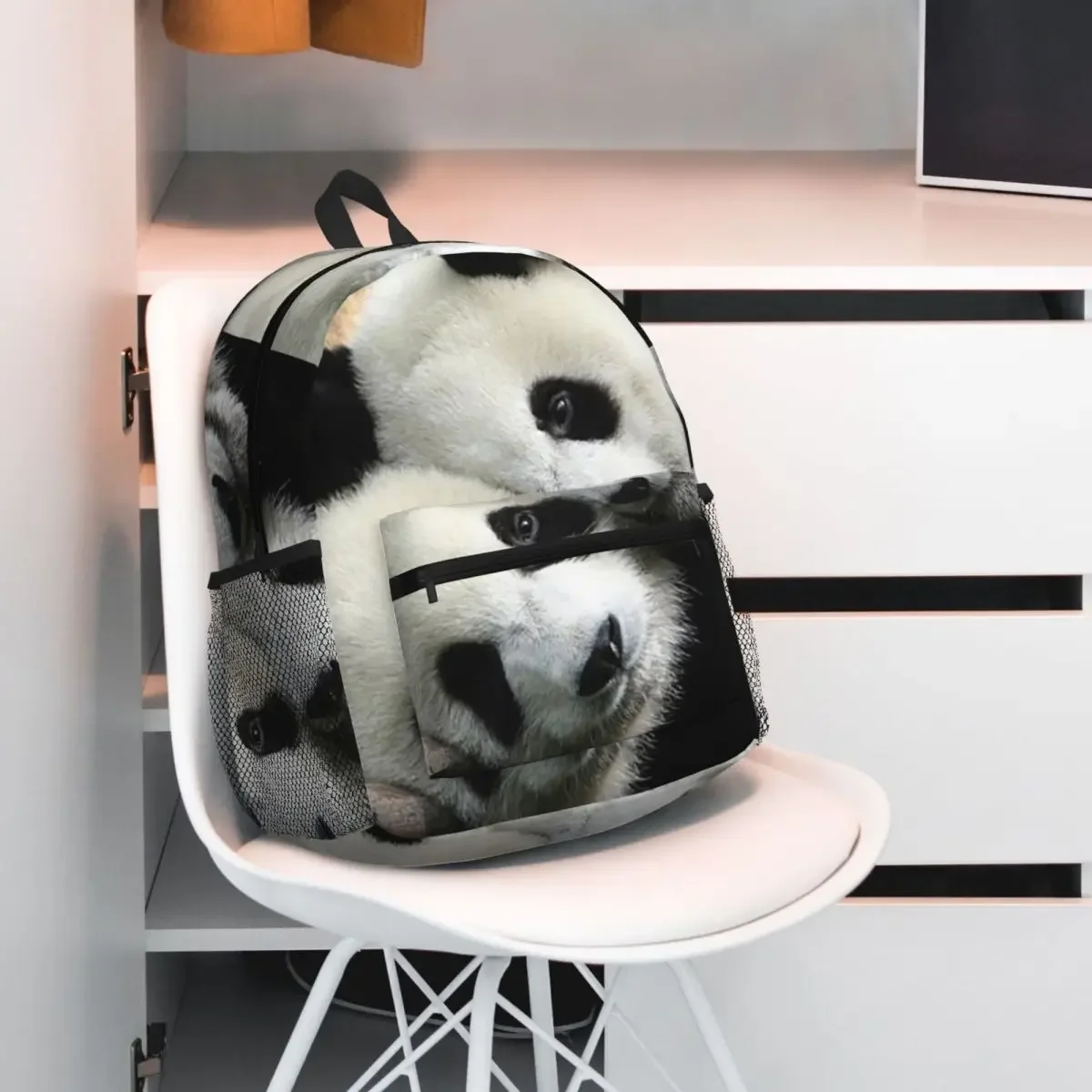 

Panda Student Backpack School Bag Hiking Travel Daypack for Men Women Fashion Bookbag Shoulder Bags