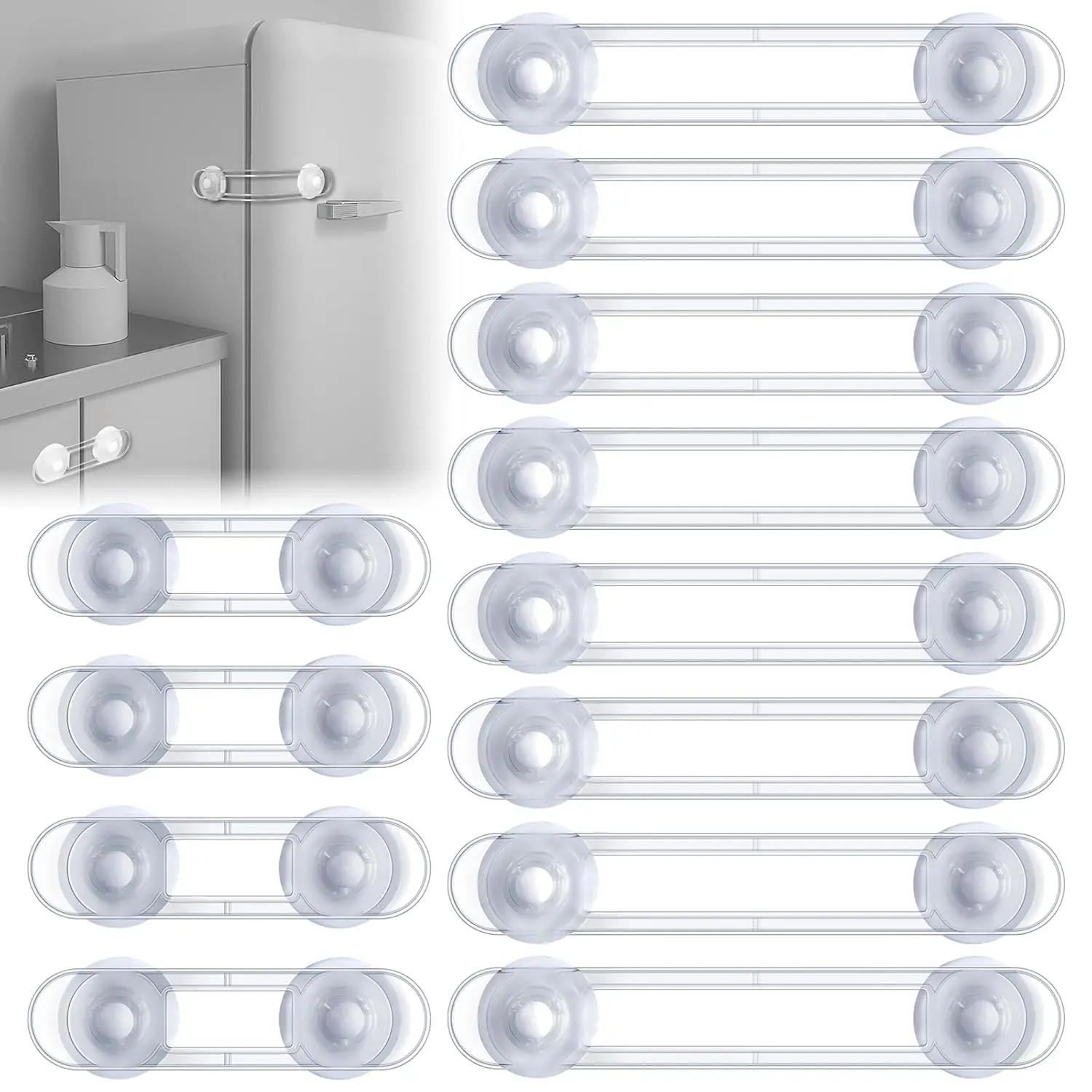 Child Safety Lock Suitable for Cabinets Drawers Wardrobes Ovens and Refrigerators Multi-functional Family Baby Safety Lock