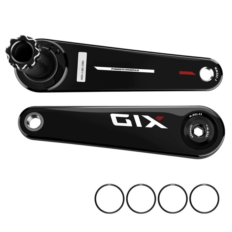 Carbon Fiber Bicycle Chainwheel Arm 165Mm 170Mm Bike Crankset Arm Ultralight Road Bicycle Chainring Arm Bike Crank