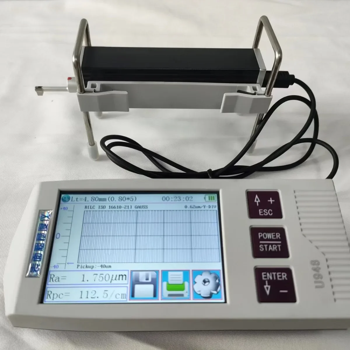 Rauheitsmessgerät, Oberflächenrauheitsmessgerät mit Touchscreen, Rauheitsmessgerät zur Erkennung und Messung der geteilten Rauheit