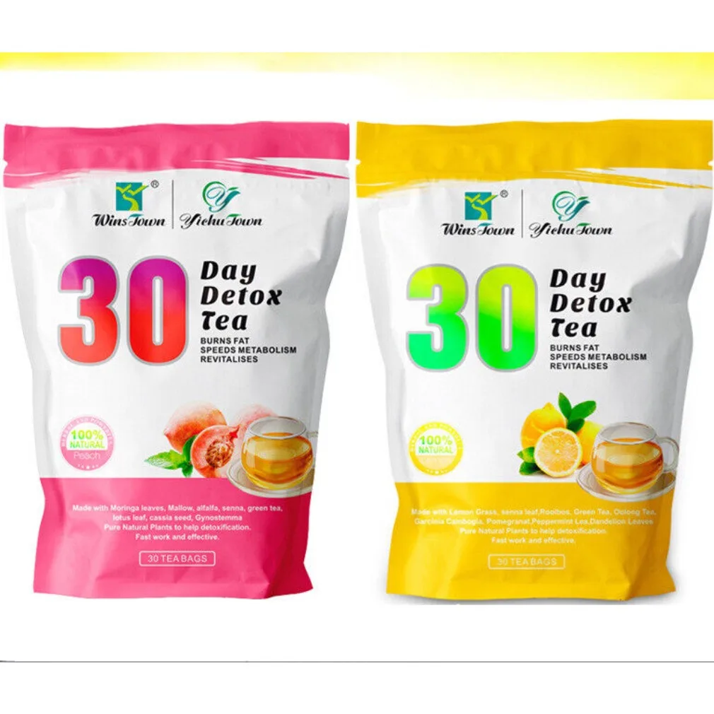 Peach Slim Tea with Lemon Grass - 90g Weight Loss Detox Tea for 28 Day Cleanse & Natural Fat Burn Support