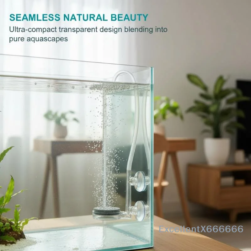 Nano Fish Tank Air Bubble Stone Ultra Quiet Oxygen Aerator Anti-Rust for Freshwater Saltwater Aquarium Pond Fish Farming