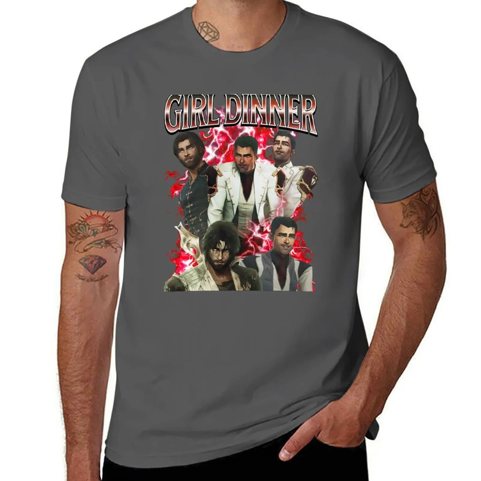 Arcane Jayce T-Shirt Utility Work Short Sleeve Top