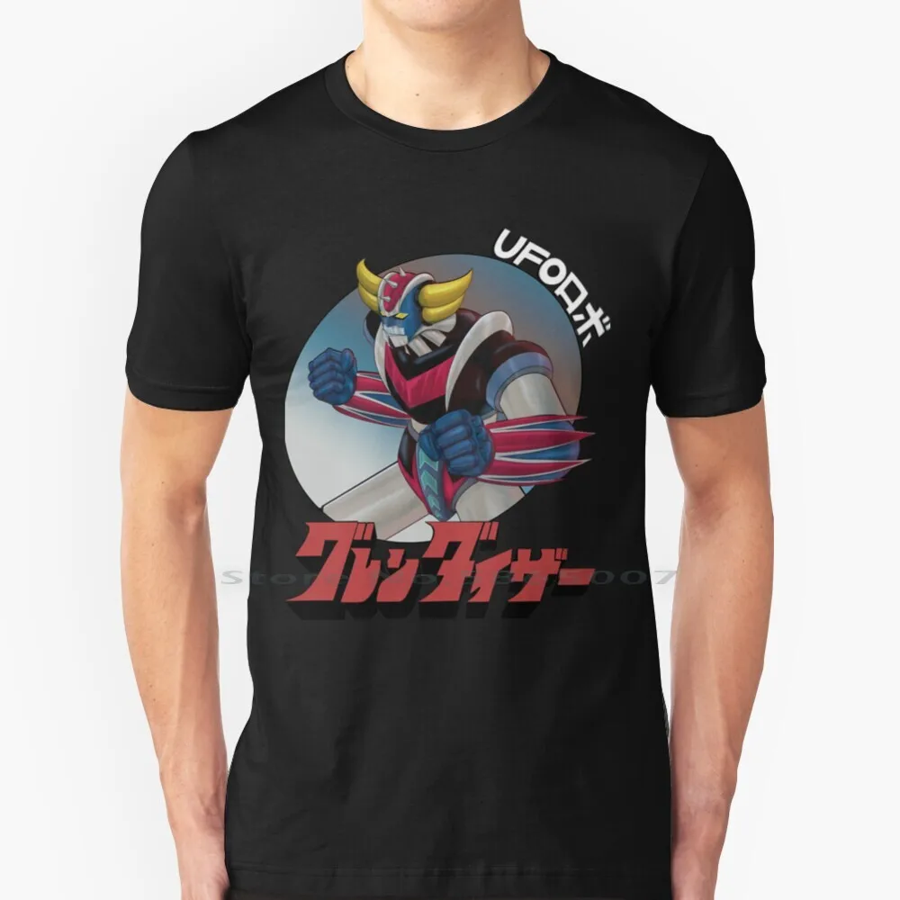 Ufo Robo Grendizer T Shirt 100% Cotton Grendizer Go Nagai Goldorak Goldrake ????????? ????????? ??????? ?????? Big Size 6xl Tee