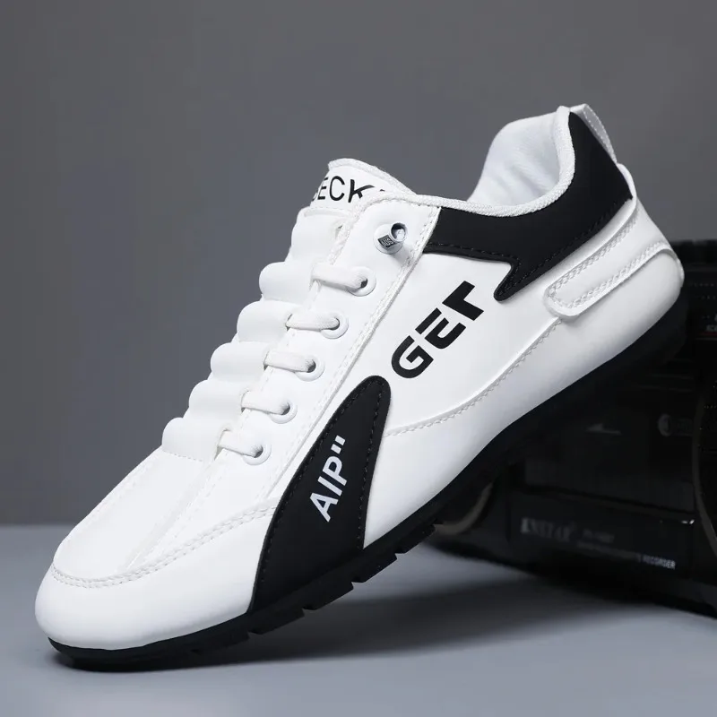 

Men's Shoes Fashion Sneakers Luxury Leather Casual Shoe Mesh Breathable Sports Running Shoes Light Comfort Training Shoes Tenis