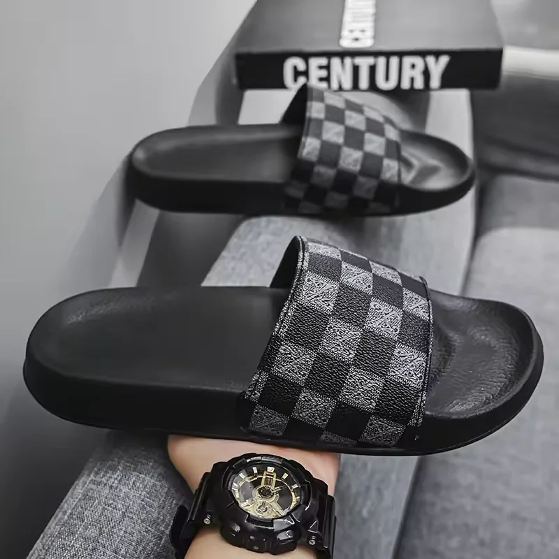 

Men's Slippers 2025 Summer Outer Wear Men's Non-Slip Anti-Odor Casual Outdoor Beach Slippers for Men Women Sandals