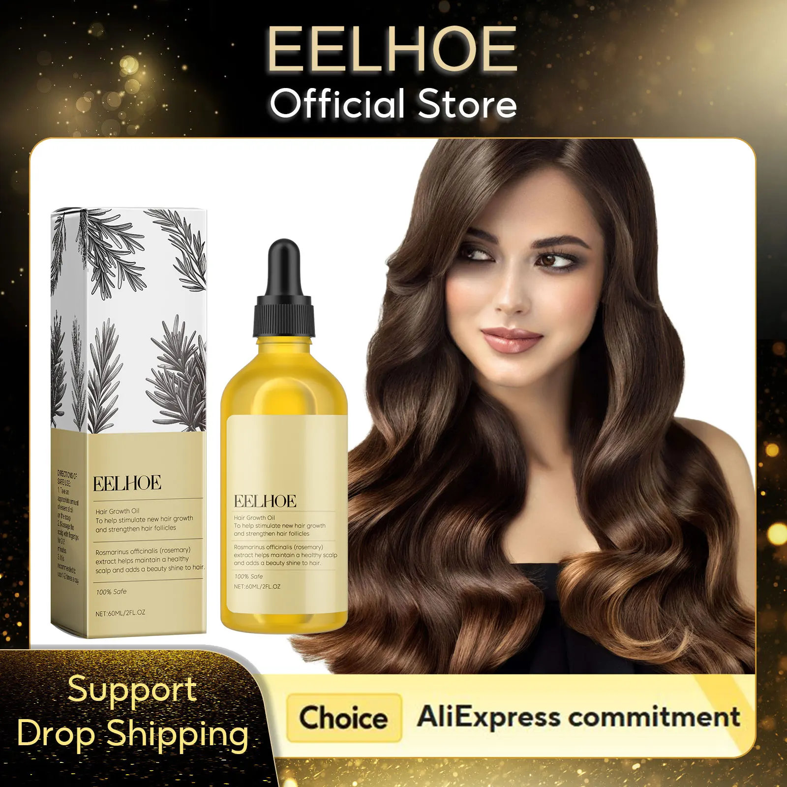 

EELHOE Rosemary Essential Oil for Strengthening and Hair Supply Damaged Hair Repair Treatment Hair Regrowth Natural Rosemary Oil