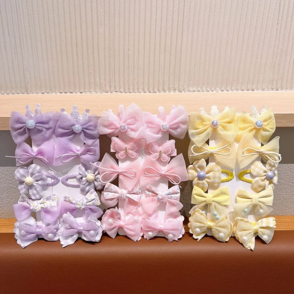 

10pcs/set Fashion Cute Hair Clip Lace Bow Sweet Hairpin Headwear for Girls