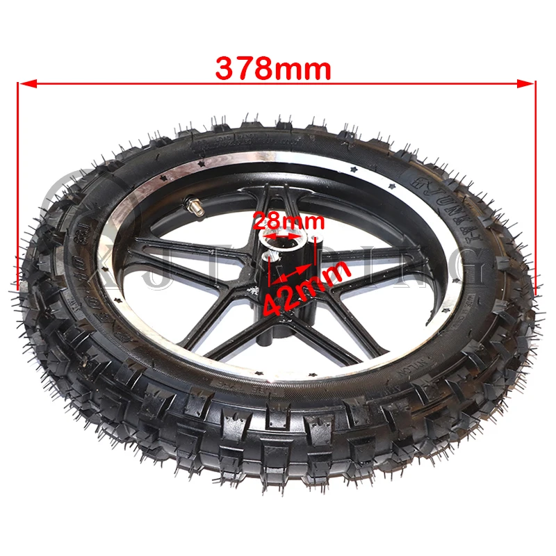 Motorcycle 10inch wheel 2.50-10 Inner Tube Outer Trye With alloy wheel Hub For 47cc 49cc 2 stroke Pit Dirt Bike Motocross parts