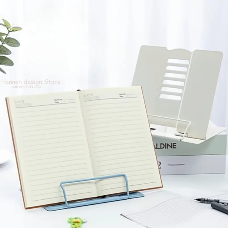 

Metal Adjustable Portable Reading Book Holder Support Document Shelf Bookstand Tablet Music Score Recipe Stand