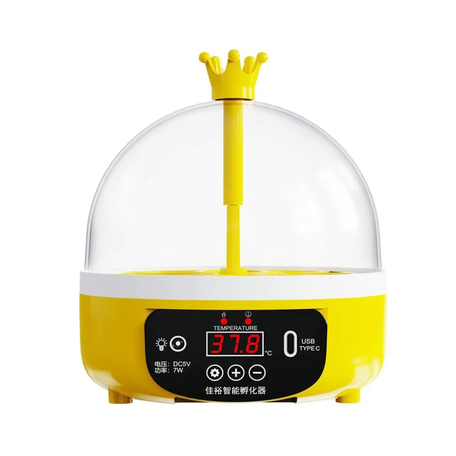 4 Eggs Incubator Egg Hatcher Small Portable USB Digital Poultry Household Chicken Incubator for Pigeon Duck Eggs Incubator