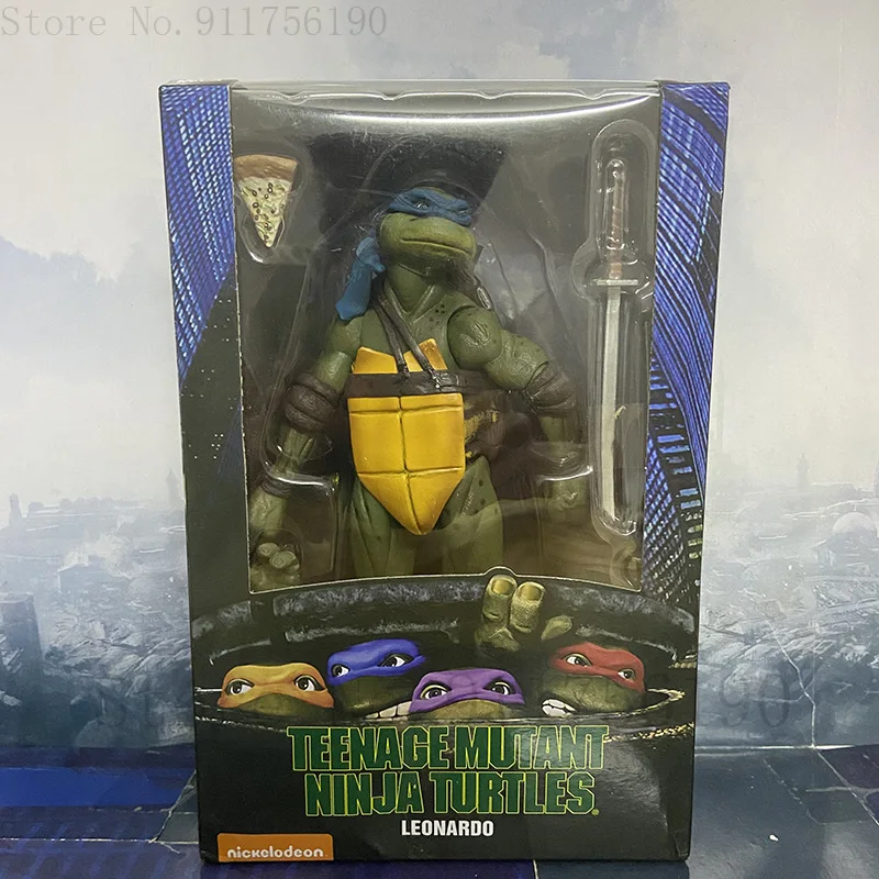 Film NECA Mutant Ninja Turtles Actionfigur Raphael Donatello Michelangelo Leonardo Shredder Krang Figuren Spielzeug – Detail 23