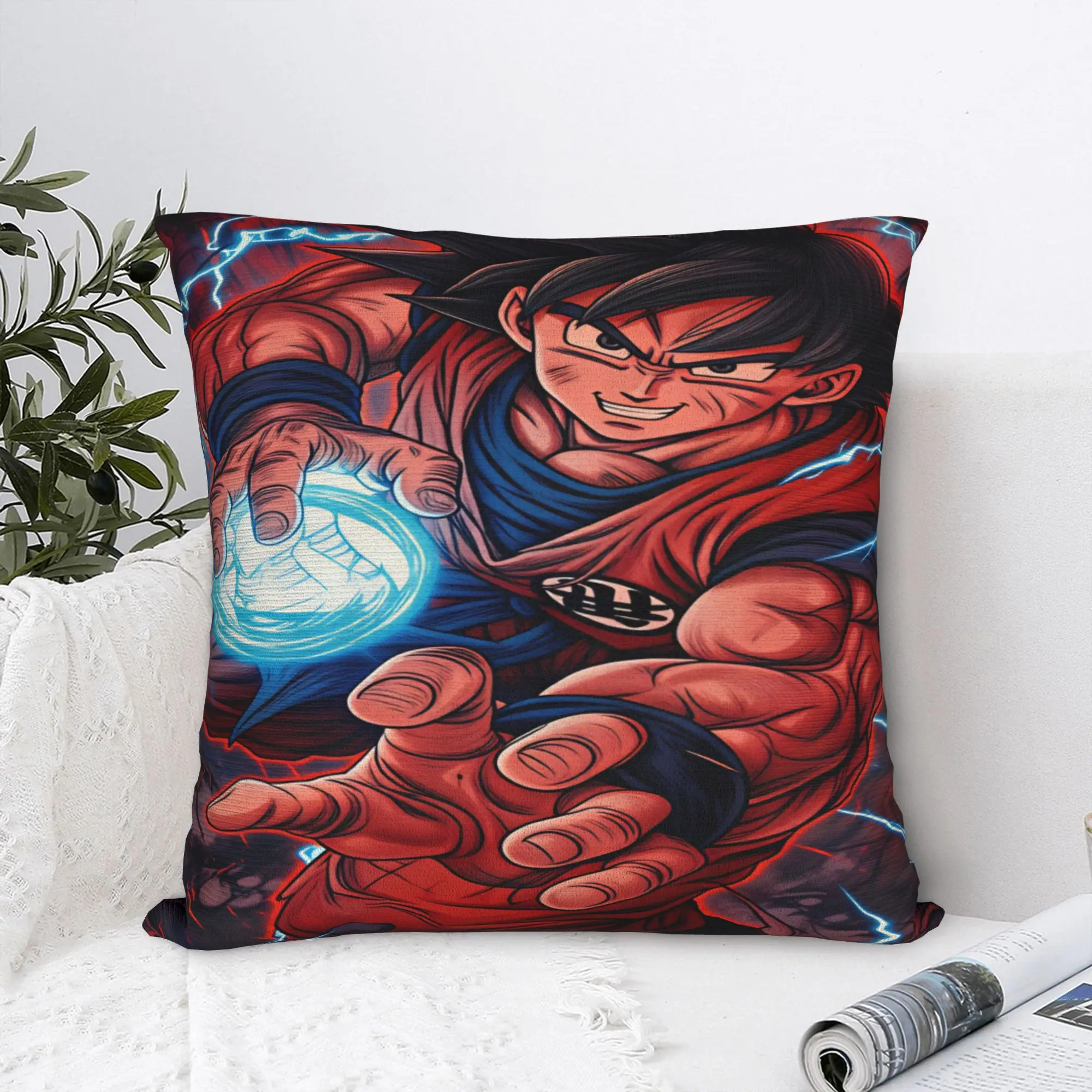 Son Goku Pillow Cover Dragons Balls Vintage Pillow Case For Sofa Home Decoration Graphic Pillowcases Gift