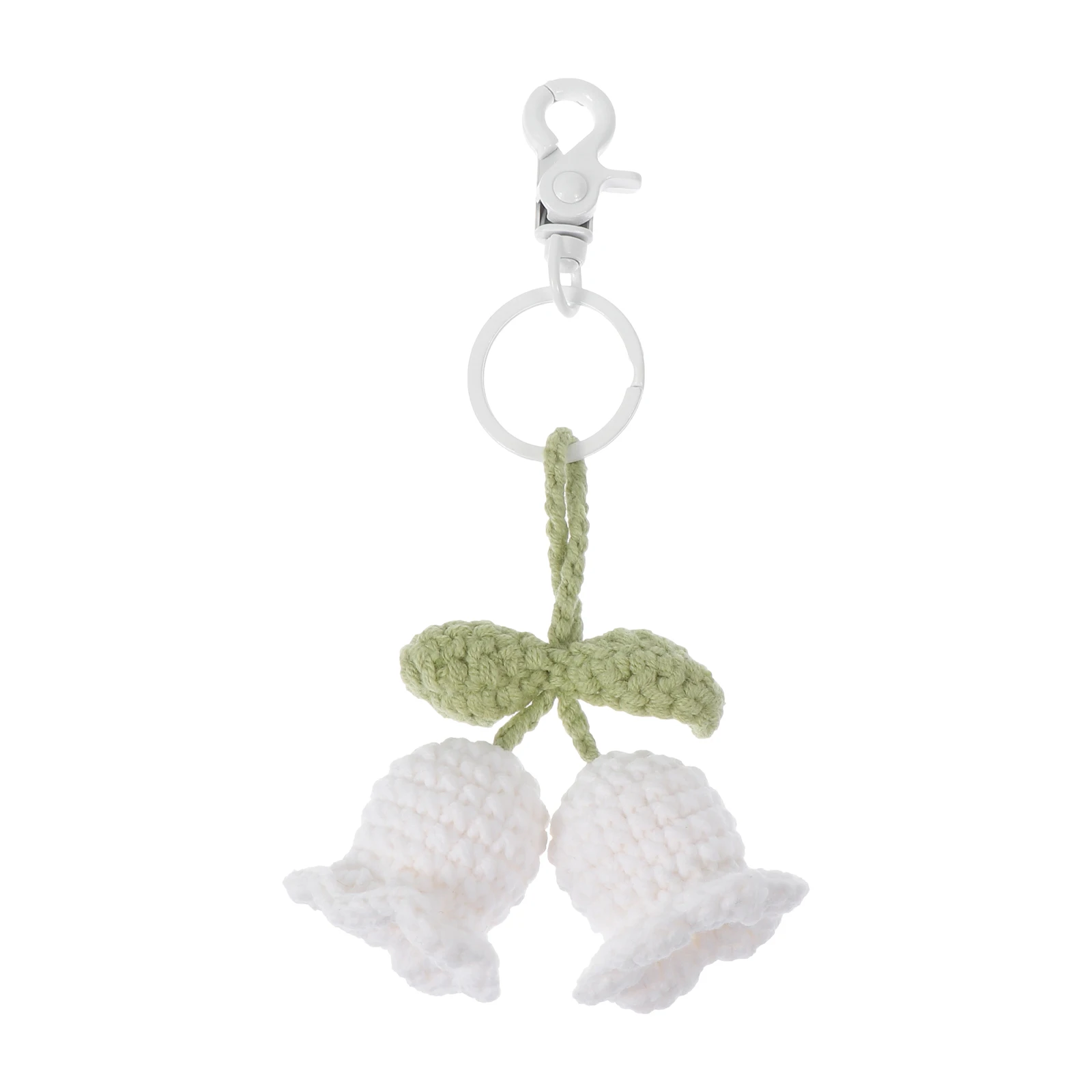 

Flower Keychain Aesthetic Knitted Crochet Preserved Boho Handmade Yarn Cute Miss