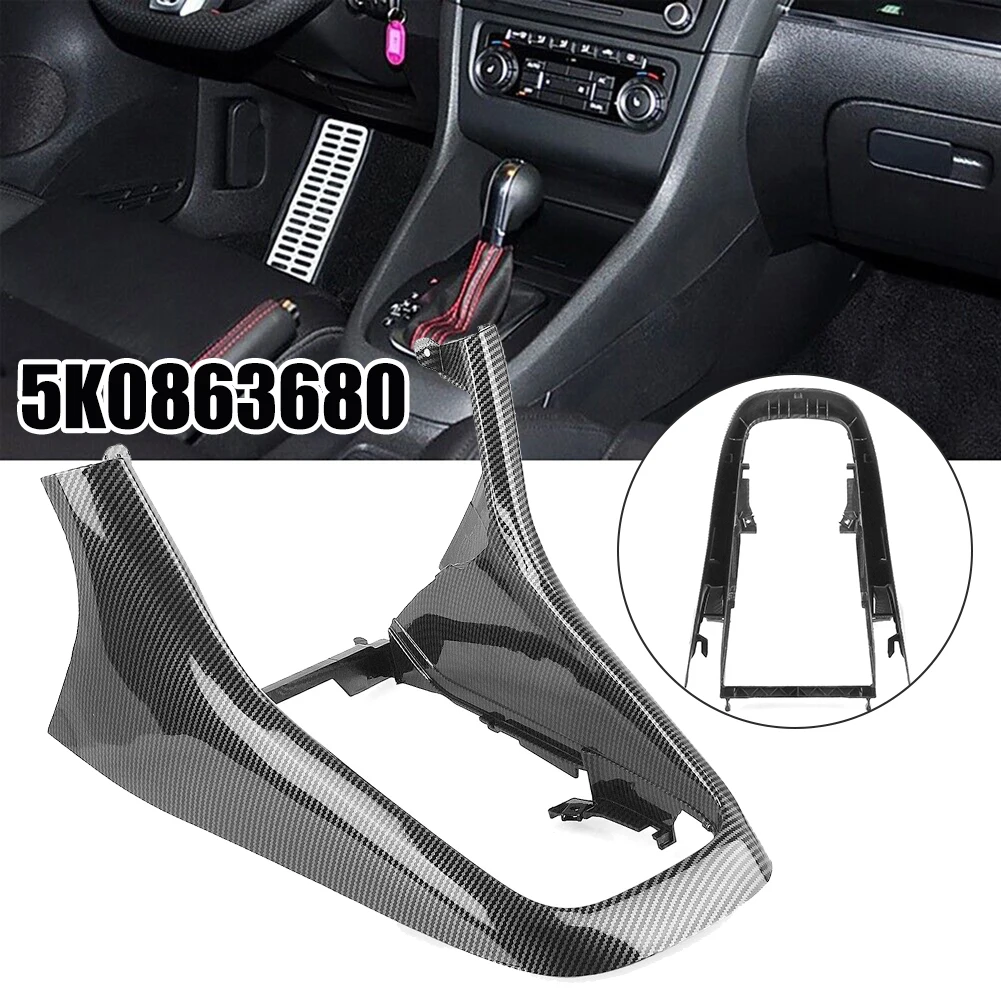 5K0863680 For Golf 6 MK6 2008-2013 Center Console Frame Trim Shift Panel Cover Gear Shift Knob Frame Auto Interior Acesssories