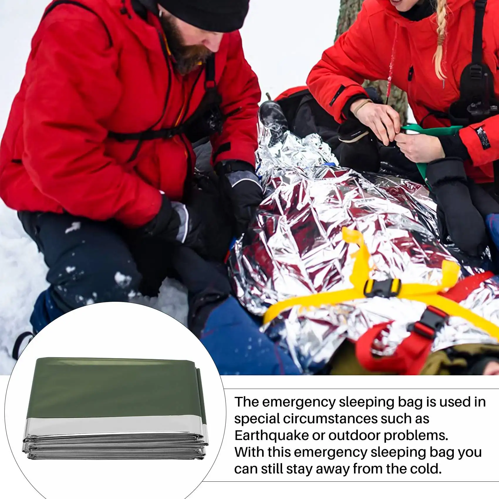 【STOCK】4Pack Emergency Blanket Ultra Light Reusable Emergency Thermal Blanket for Outdoors Camping Hiking Survival
