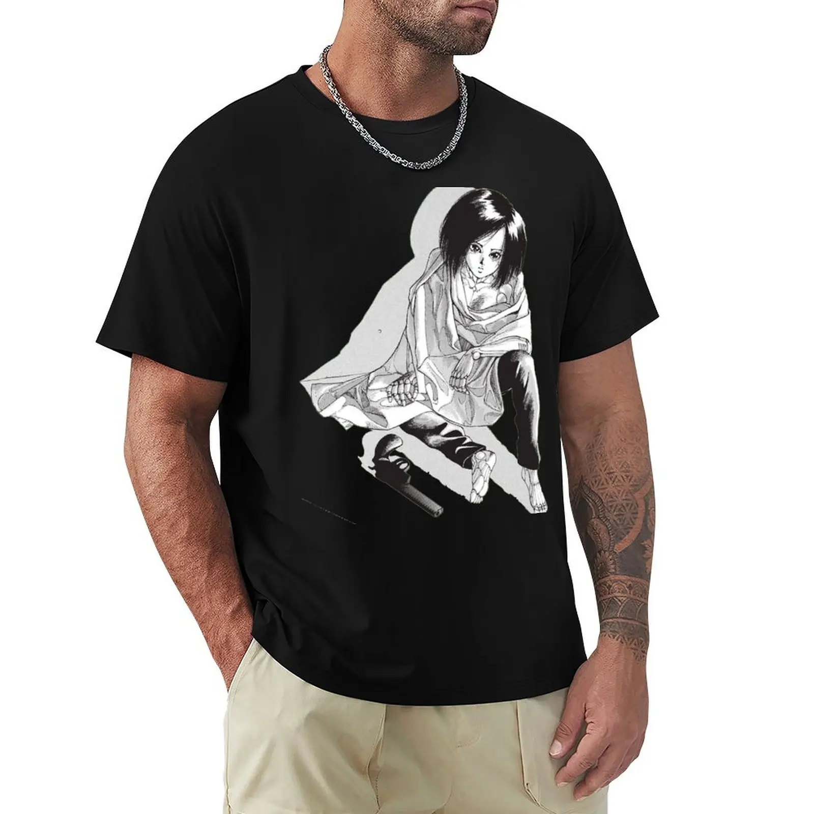 Gunnm - An Angel of Rust T-Shirt Work Style Casual T-Shirt