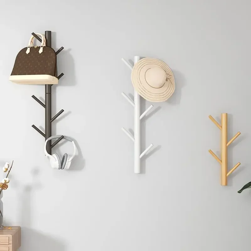 Branch Twig Solid Wood Wall Mounted Coat Rack Hanging Mounted Hanger Cabinet Furniture Bedroom
