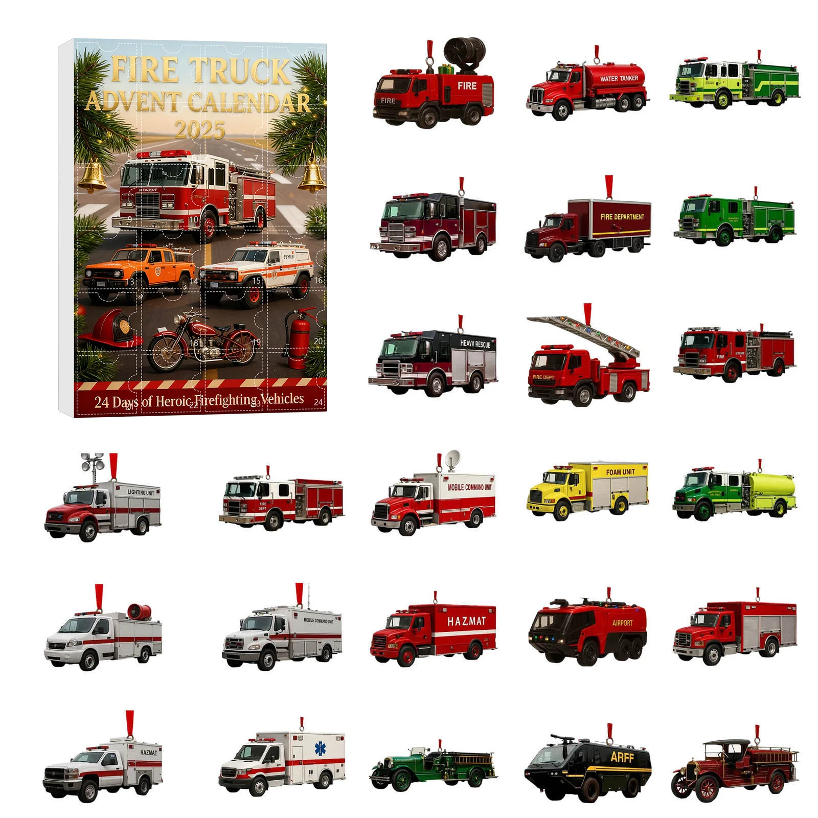 25 Days of Christmas Countdown for Cats Car Christmas Arrival Calendar 24 Day Christmas Surprises And Cute Kitchen Timer Flower