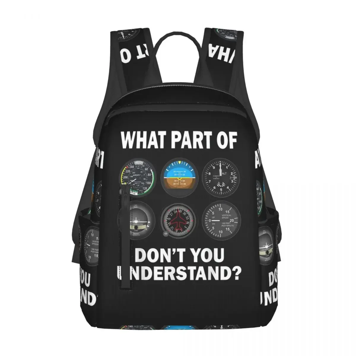 Pilot Gift Pilot Airplane Stuff And Accessories Pilot Instruments Backpack BookBag School Bag Shoulder Bags for Men Women