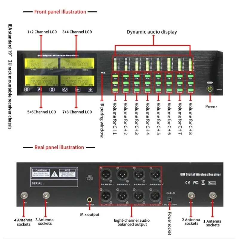 

2025/Panvotech High Quality Desktop Professional 8 Channel Conference Wireless Microphones
