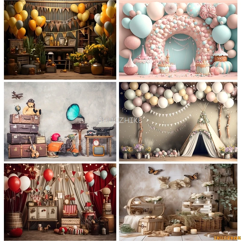 

Beautiful Decorations For Baby Shower Party Photography Backdrops Props Birthday Children Newborn Photo Studio Background BE-03