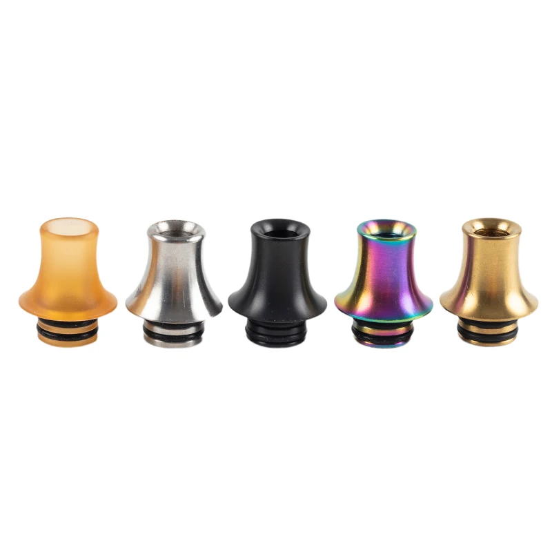 Pajitas de acero inoxidable con punta de goteo en forma de tapa 510 de alta calidad, pajitas de latón y deslumbrantes, accesorios de goteo de paja en forma de tapa, 1 unidad