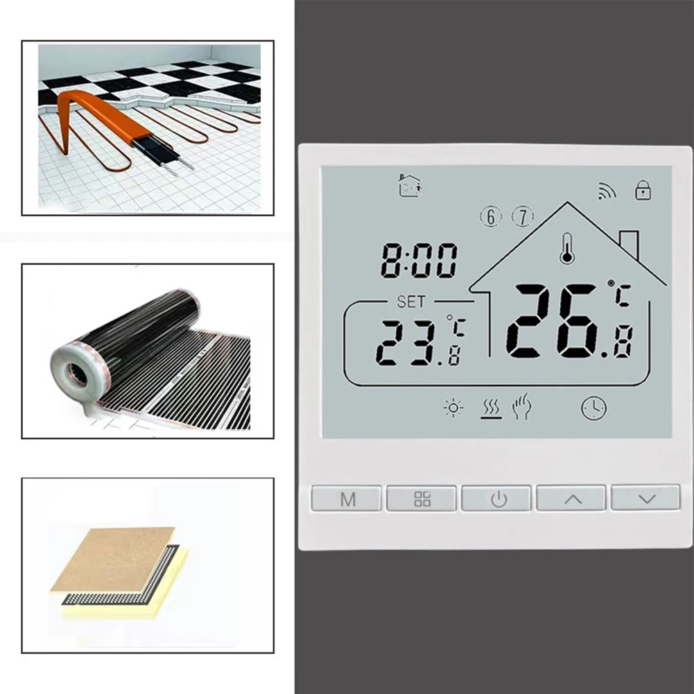 Imagem -05 - Termostato Home Esperto Controle do Assoalho Aquecimento Radiante Vida Programável Wi-fi No-wifi