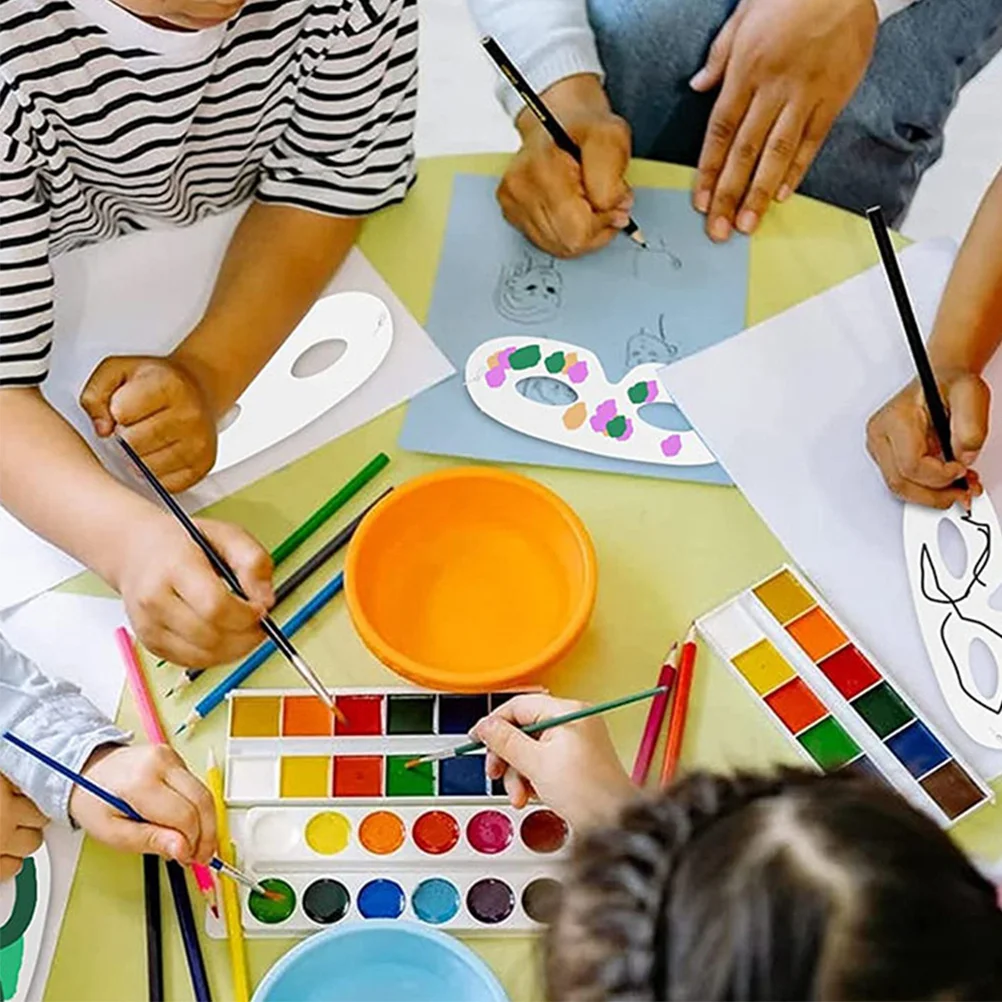 80 pezzi maschere vuote per cosplay maschera per travestimento in carta sfusa artigianale fai da te maschera bianca non verniciata per la festa cosplay