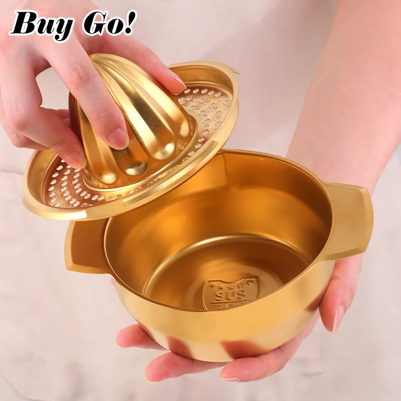 Portable Lemon Orange Manual Fruit Juicer 304 Stainless Steel Kitchen Accessories Tools Citrus Raw Hand Pressed Juice Maker