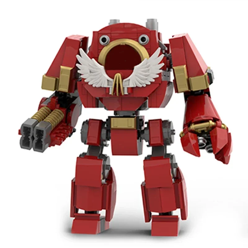 Décennie s de Construction Modulaires en Forme de Marteau de Combat d'Ange Mech Moc, Technologie de Jeux Populaires, Jouets à Assembler Soi-Même, Cadeau de Noël