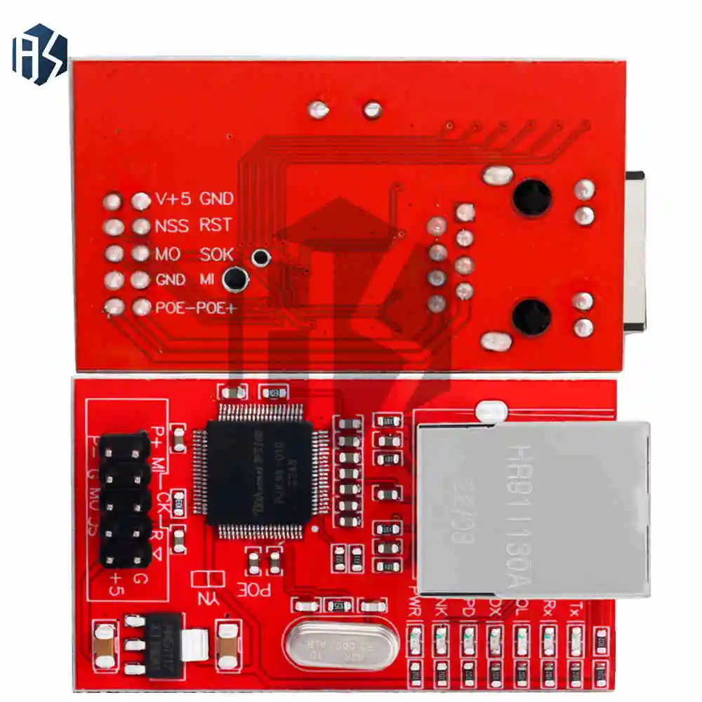 Mini módulo de placa de red W5100 LAN Ethernet Shield R3 W5100 3,3 V 5v Compatible con Arduino Ethernet Mega 2560 Mega2560