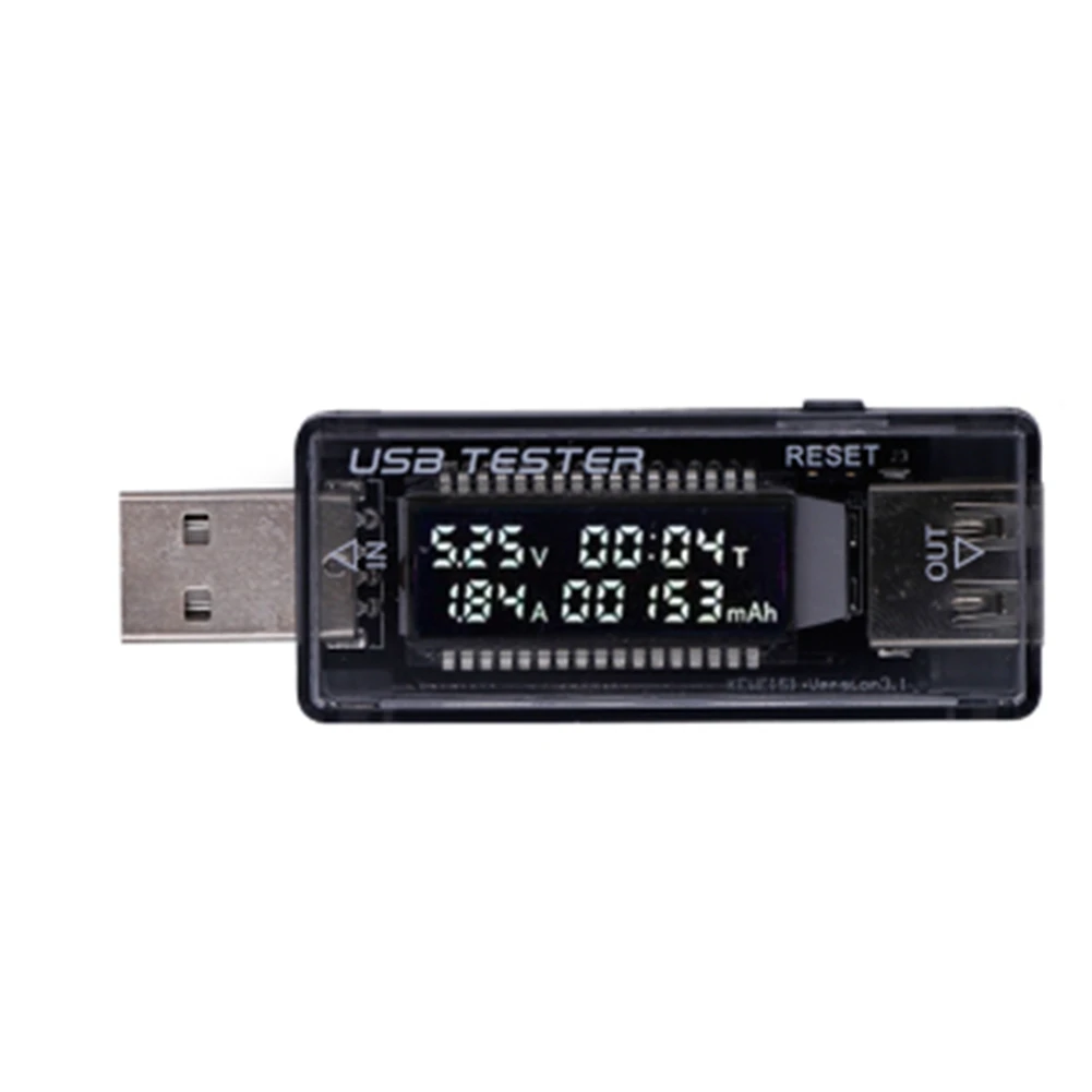 USB QC2.0 3.0 Current and Voltage Charger Capacity Tester USB 3-20V Charger Powers Meter Voltmeter