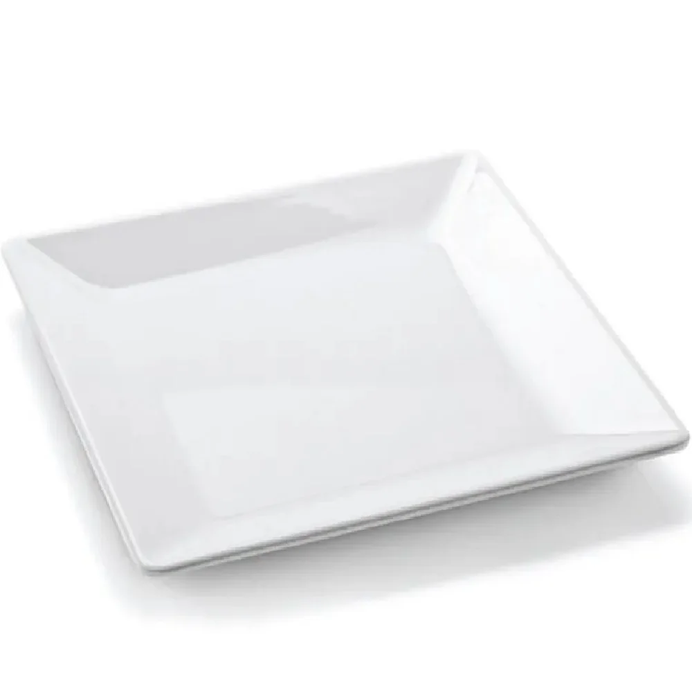 20cm Square Melamine Plate For Buffet Restaurant Bar