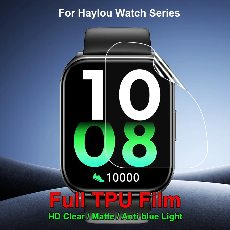 

Для Haylou Watch 2 Pro SmartWatch ультра прозрачная тонкая глянцевая ремонтная мягкая гидрогелевая пленка из ТПУ, защитная пленка для экрана - не закаленное стекло