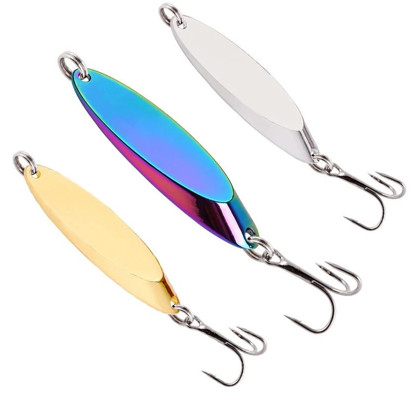 1pcs 28g-1.5g Metal Spinner Spoon Lures Trout Fishing Lure Hard Bait Sequins Paillette Artificial Baits Spinnerbait Fish Tools