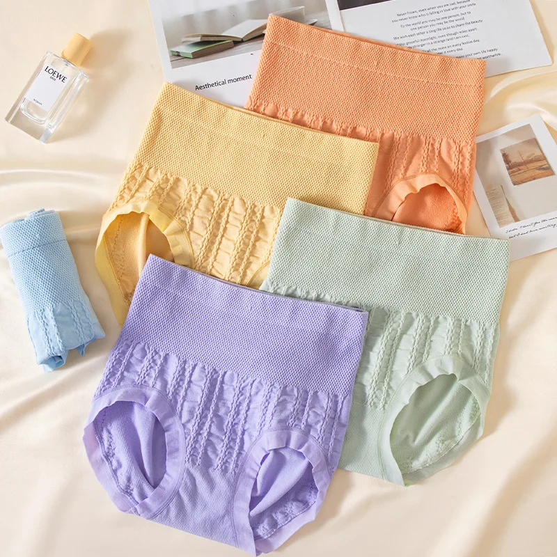 

Женское нижнее белье больших размеров, антибактериальное, с высокой талией, хлопковая промежность, приятные для кожи и дышащие шорты.