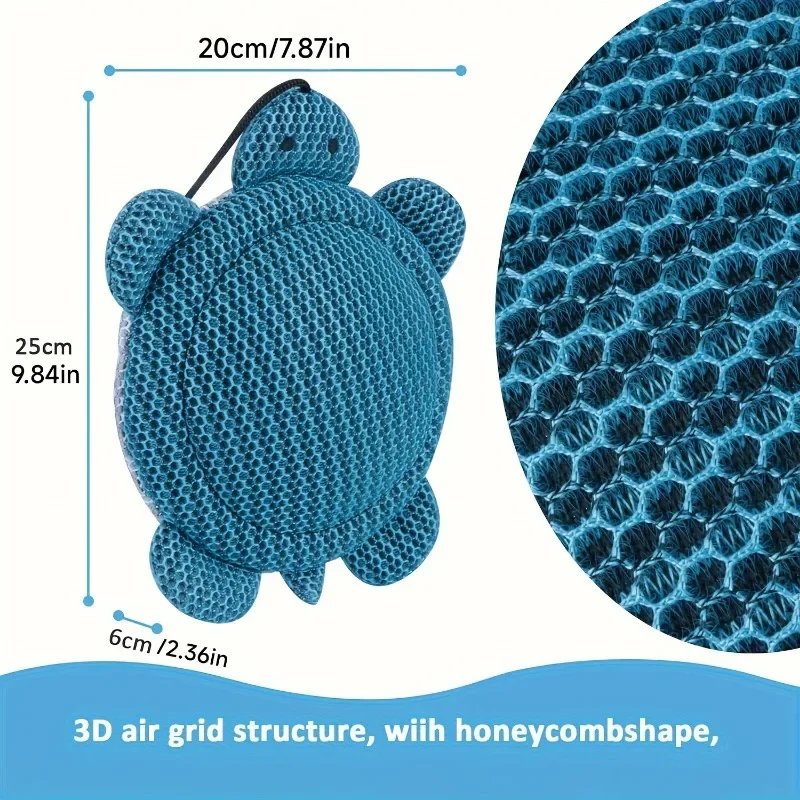 L'absorbeur d'écume de jacuzzi de tortue de mer réutilisable absorbe l'huile, lime visqueuse, maintient l'eau cristalline – Convient aux piscines hors sol