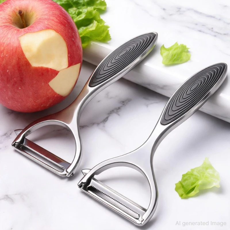 Coltello da Sbucciare in Acciaio Inox, Affettatrice per Zucche e Meloni, Pelapatate in Lega di Zinco per Frutta e Meloni, Coltello Raschiatore per Uso Domestico 2028