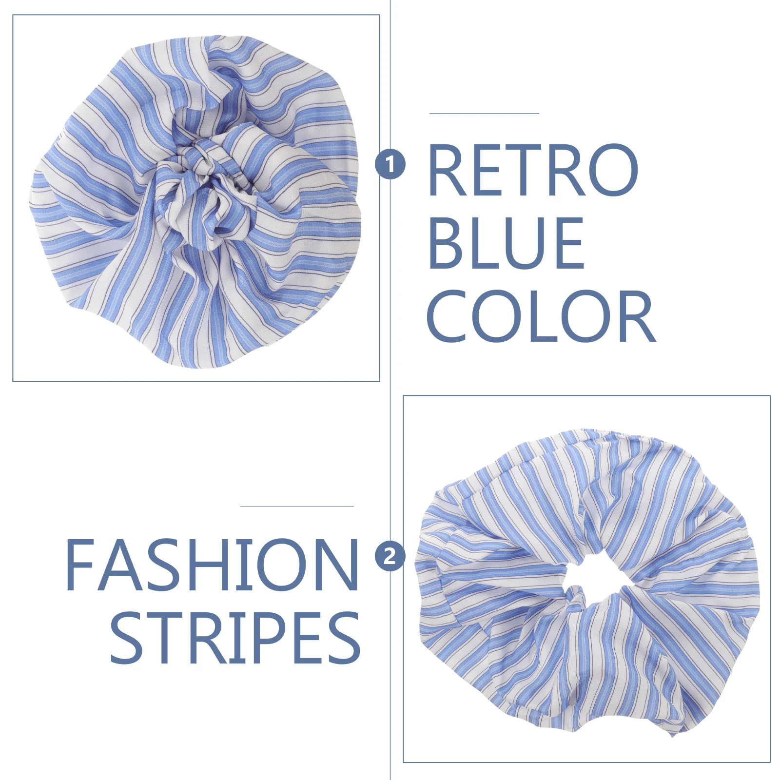

Navy Blue Hair Ties Bulk Colorful Scrunchies Elastic Fabric Ponytail Holders Hair Accessories Women Yoga Sports Events