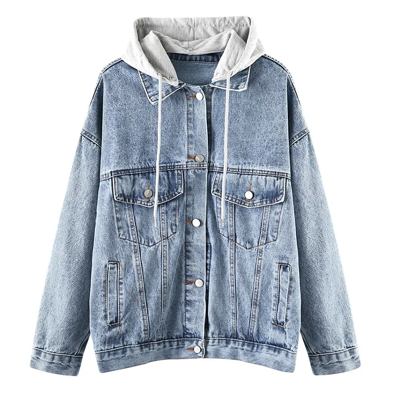 

Casual Jean Jackets for Women, Embroidered Denim Coats, Long Sleeved Tops, Korean Clothing, Spring and Autumn, New, BC205, 2024