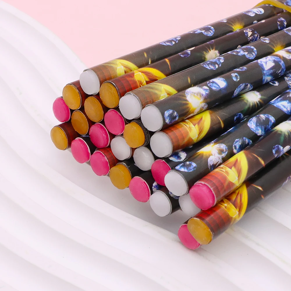 50Pcs Diamond Painting Pencil Rhinestone Picker Pen Nail Dot Wax Pen Self Adhesive Point Drill Resin Pens 5D Crystal Gem Pick Up