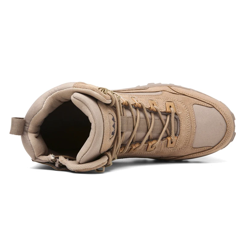 Water proof Hiking Shoes Men High top Boots Outdoor Camping Anti-collision Climb Shoes Lace Up Climbing Trekking Tactics Sneaker