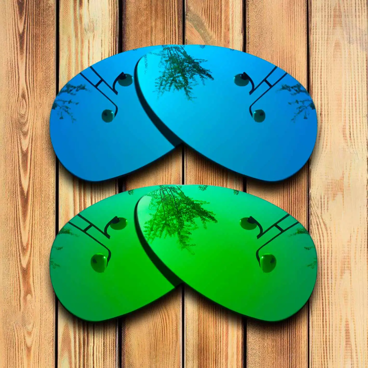 

100% Precisely Cut Polarized Replacement Lenses for CROSSHAIR S Sunglasses Blue& Green Combine Options