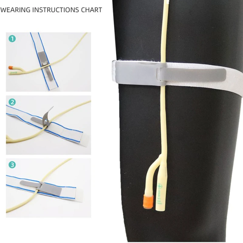 

1 шт. прочный мочеприемник держатель для ног ремень для фиксации катетера фиксатор Эластичный регулируемый удобный фиксатор для наружной фиксации