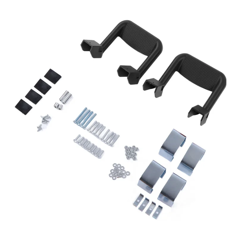 2-piece GM aluminum side-stepping black - all-new design - suitable for a variety of Chevrolet, Ford, Toyota, GMC, Dodge RAM