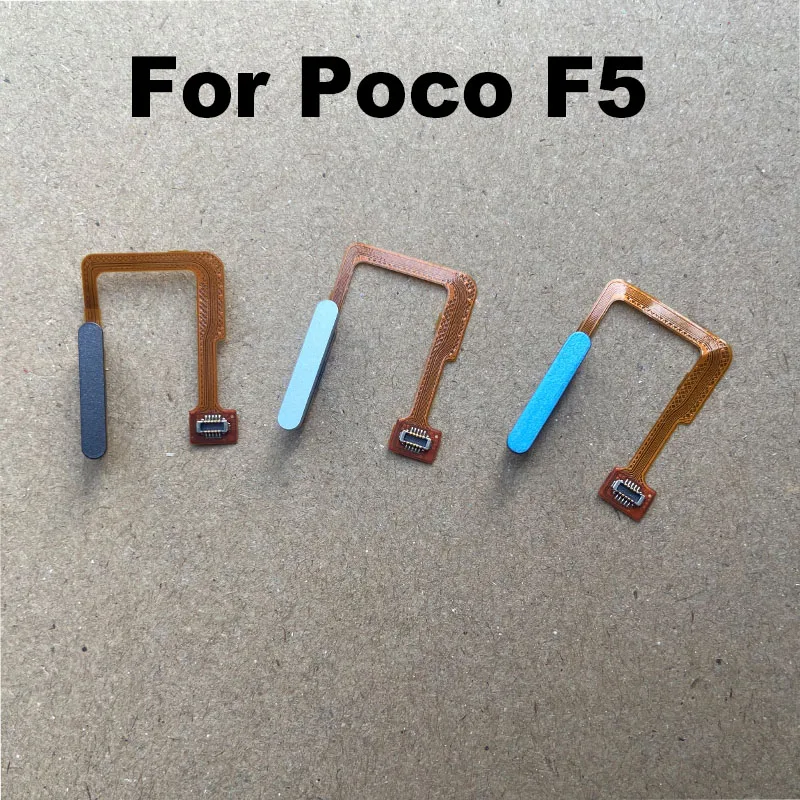 For Xiaomi Poco F5 5G Home Button Menu Fingerprint Sensor Touch ID Scanner Ribbon Connector Flex Cable